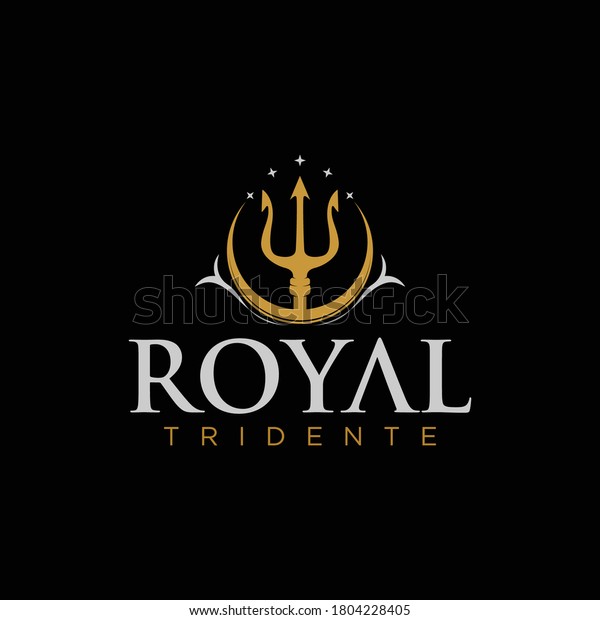 Trident Logo Template Aquaman Logo Template Stock Vector Royalty Free