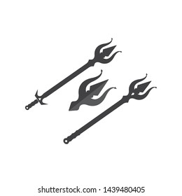 Trident Logo Template vector icon illustration design