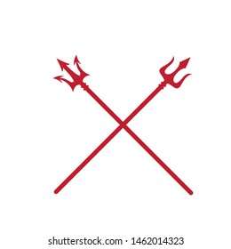 Trident Logo Template vector icon illustration design