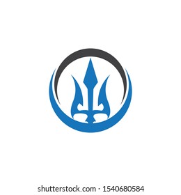 Trident Logo Template vector icon illustration design