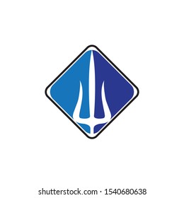 Trident Logo Template vector icon illustration design