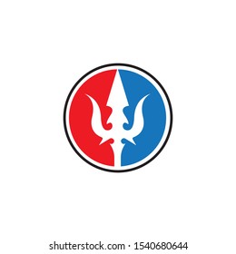 Trident Logo Template vector icon illustration design