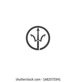 Vektorillustration für Trident-Logo-Vorlage - Symboldesign