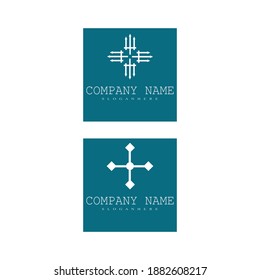 Trident Logo Template vector icon illustration design