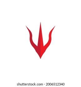 Trident Logo Template vector icon illustration design