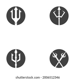 Trident Logo Template vector icon illustration design