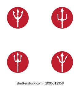 Trident Logo Template vector icon illustration design