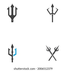 Trident Logo Template vector icon illustration design