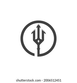 Trident Logo Template vector icon illustration design