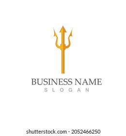 Trident Logo Template vector icon illustration design
