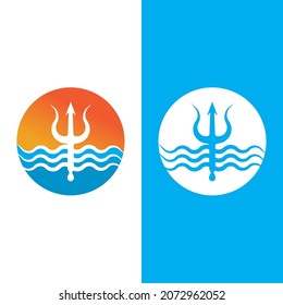 Trident Logo Template vector icon illustration design