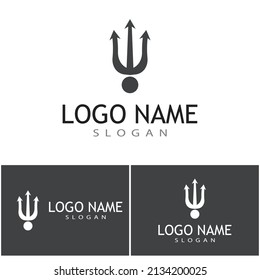 Trident Logo Template vector icon illustration design