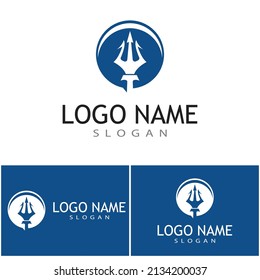 Trident Logo Template vector icon illustration design