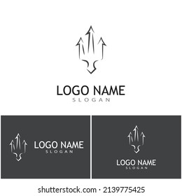 Trident Logo Template vector icon illustration design