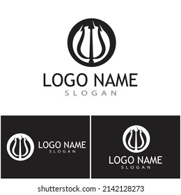 Trident Logo Template vector icon illustration design