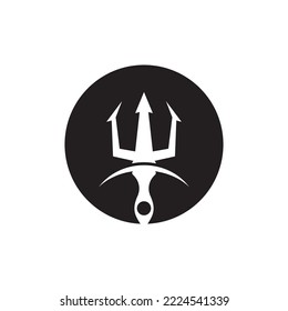 Trident Logo Template vector icon illustration design