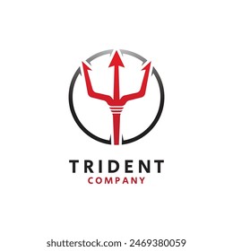 Trident Logo Template vector icon illustration design