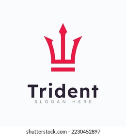 Trident Logo Template vector illustration