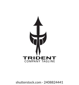 Trident logo template vector illustration