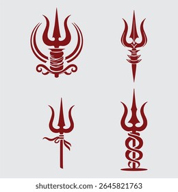 Símbolo Trident Logo Vetor Trishul, Trishul Clipart,