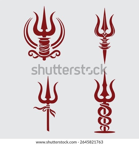 Trident Logo Vector Trishul Symbol, Trishul Clipart,