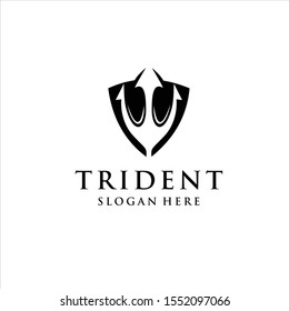 Trident Neptune Poseidon icon logo design, logo design inspiration