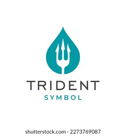 Logo-Design des Trident-Nepton-Zeichens
