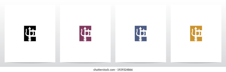 Design des Logos in Buchstaben E