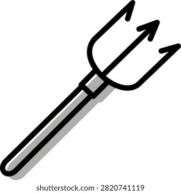 Trident pitchfork devil weapon tool symbol