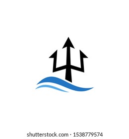 trident poseidon logo design inspiration