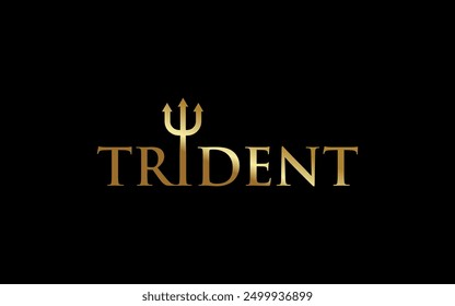 Trident spear logo icon symbol