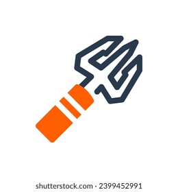 Trident for Superhero Adventures Vector Icon Illustration