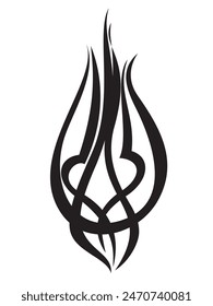 Trident Symbol of fire. Sign Ukraine. National Identity