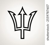 Trident - symbol from the flag of Barbados.