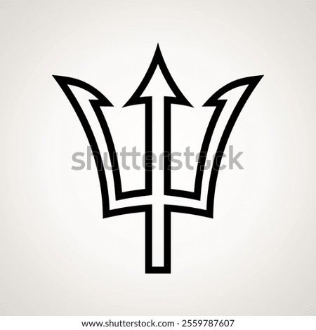 Trident - symbol from the flag of Barbados.