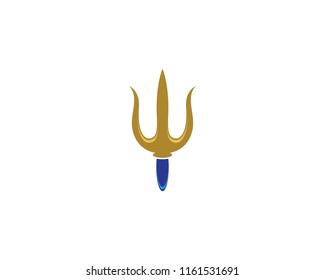 Trident symbol illustration