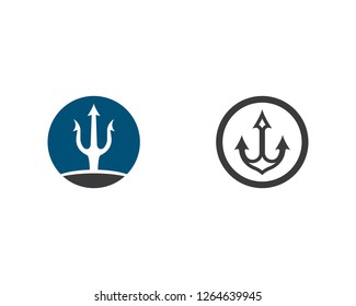 Trident symbol illustration