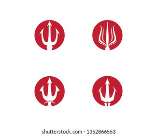 Trident symbol illustration