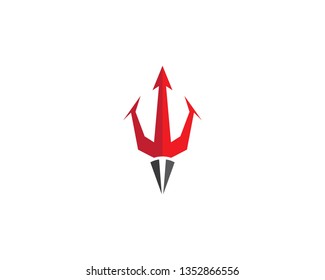Trident symbol illustration