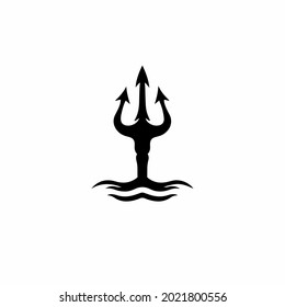 Trident Symbol Logo Tribal Tattoo Design Stock Vector (Royalty Free ...