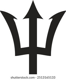 The trident, symbolizes Poseidon, the god of the sea in Greek mythology, symbol of Babados flag