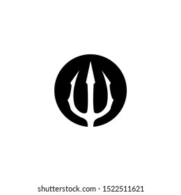 Trident, Triton logo design template. vector illustration