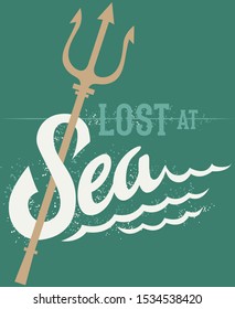 Trident typography aquaman weapon art 