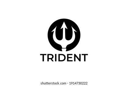 Trident Vector Element On White Background Stock Vector (Royalty Free ...