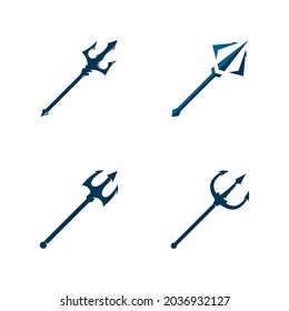 Símbolo de símbolo de la ilustración del icono del vector tridente