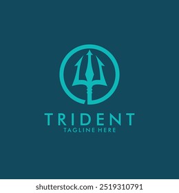 trident vector logo. logo template