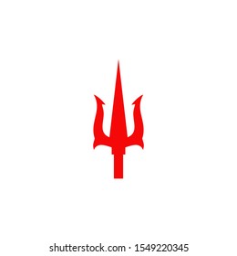 Trident weapon logo design inspiration vector template