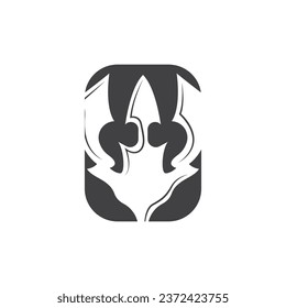 Trident Weapon Logo, Vector Spear of King Poseidon Neptune, Symbol Template Design