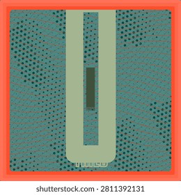 I TRIED display type design with offset halftone contour and mesh weave bold halftone band pattern