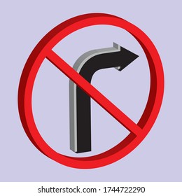 
triffic sign board no left turn vintage vector label  is a piece of paper,plastic film,cloth,metal or other material affixed to a container or product.
